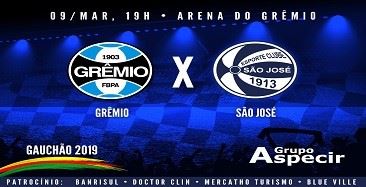 São José x Grêmio: onde assistir, horário e escalações do jogo pelo Gauchão